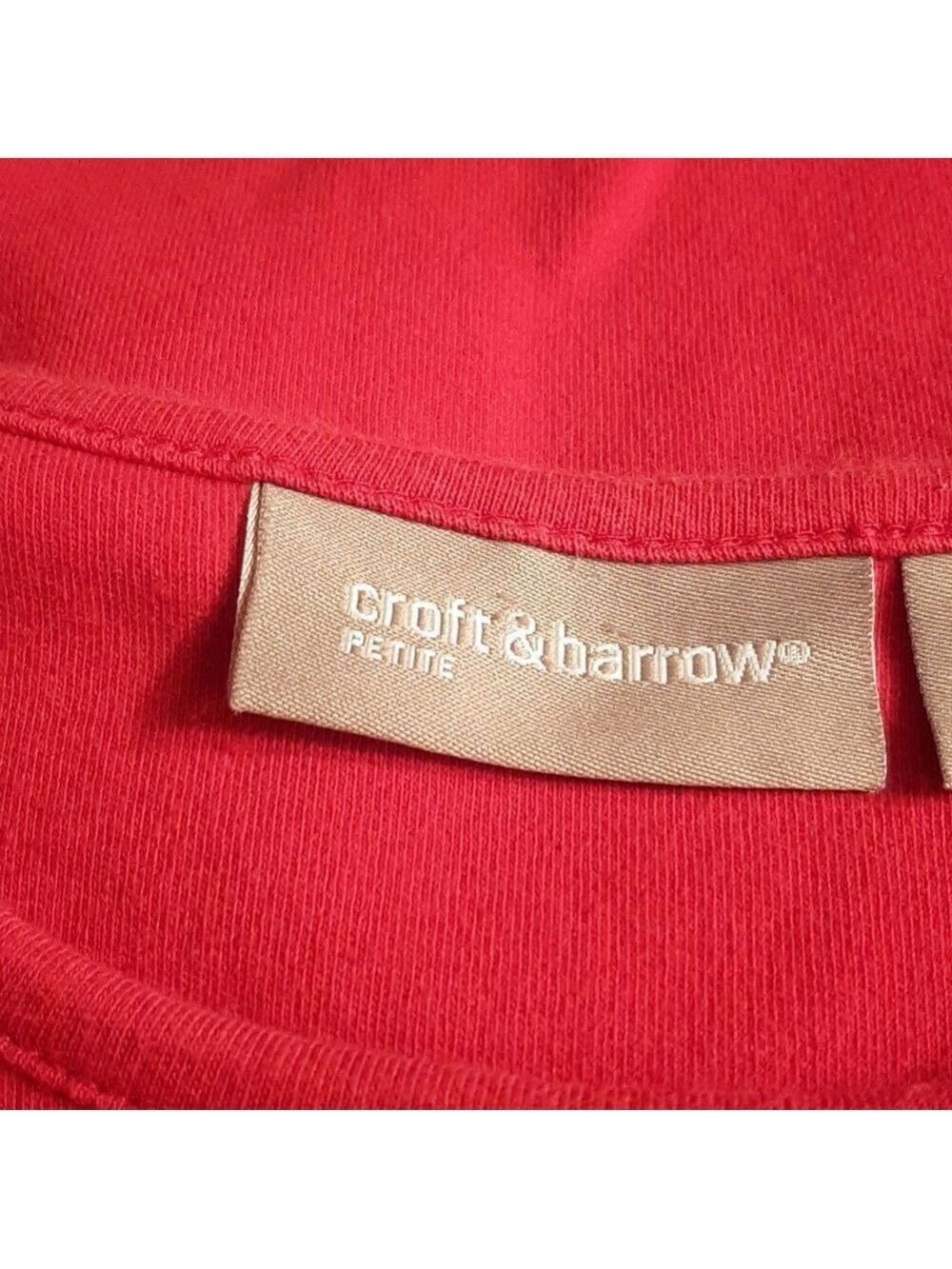 Croft & Barrow Red  top - Picture 5 of 9
